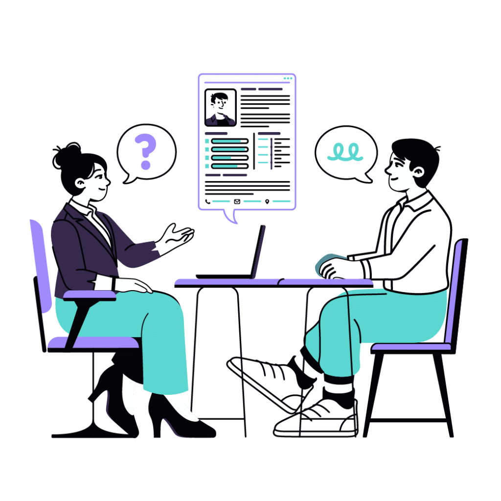 شرکت در مصاحبه